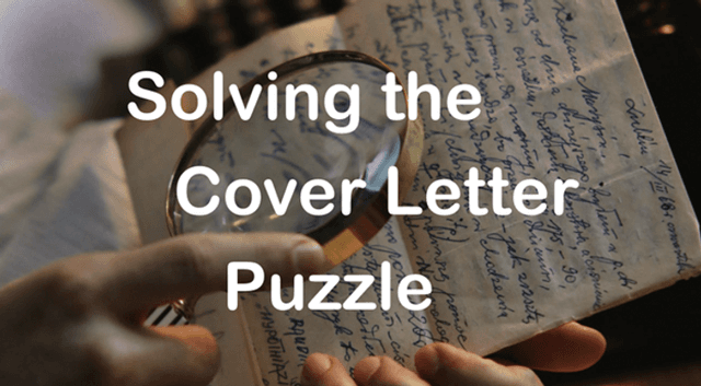 Solving the Cover Letter Puzzle